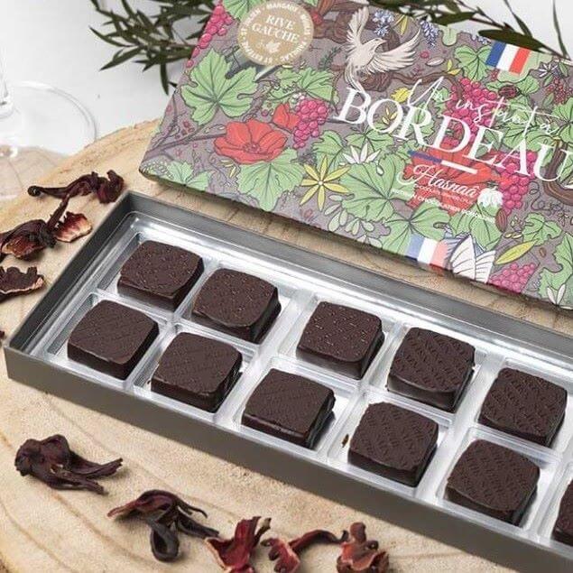 Bonbons au chocolat au vin rouge de Bordeaux, Chocolaterie Hasnaâ – Image 3