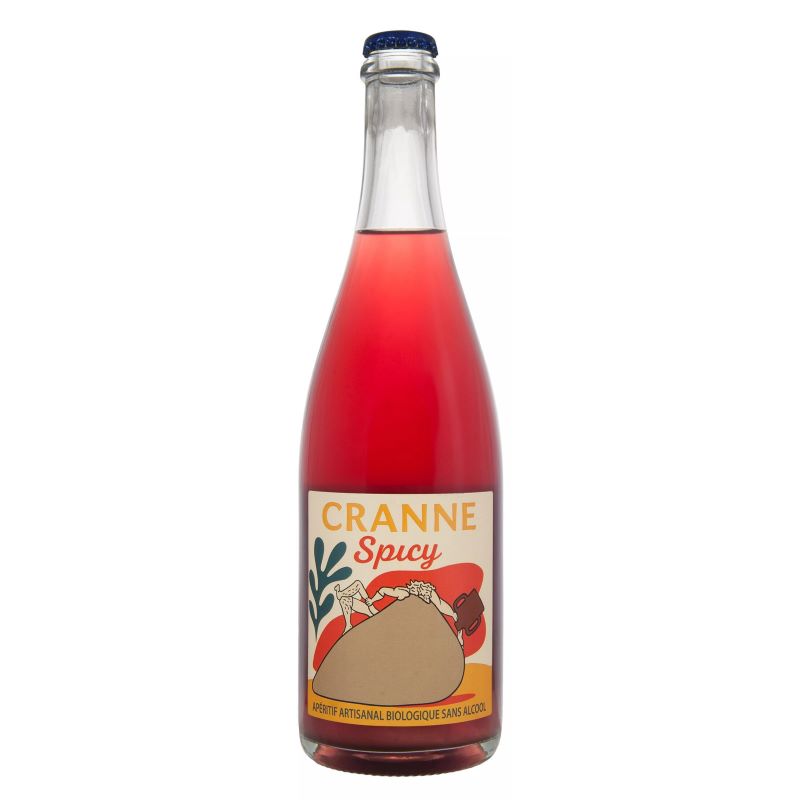 Cranne Spicy, Vignobles Lacoste, boisson pétillante bio sans alcool, cépages résistants