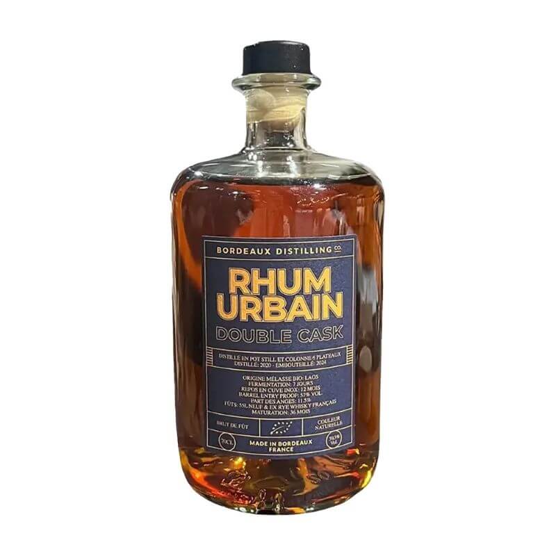 Rhum Urbain Double Cask, rhum français bio, Bordeaux Distilling Company
