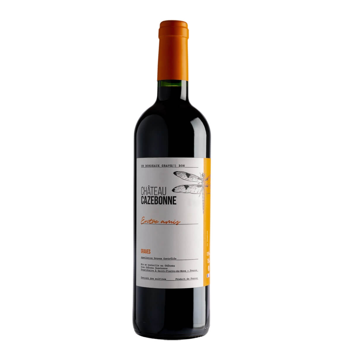 Entre Amis, AOC Graves rouge, Ch&acirc;teau Cazebonne, vin biodynamique